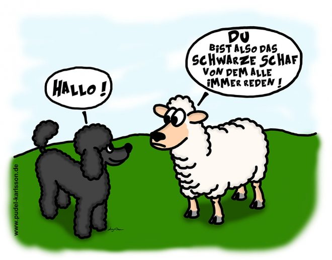 Schwarzes Schaf « Pudel Karlsson und seine Freunde